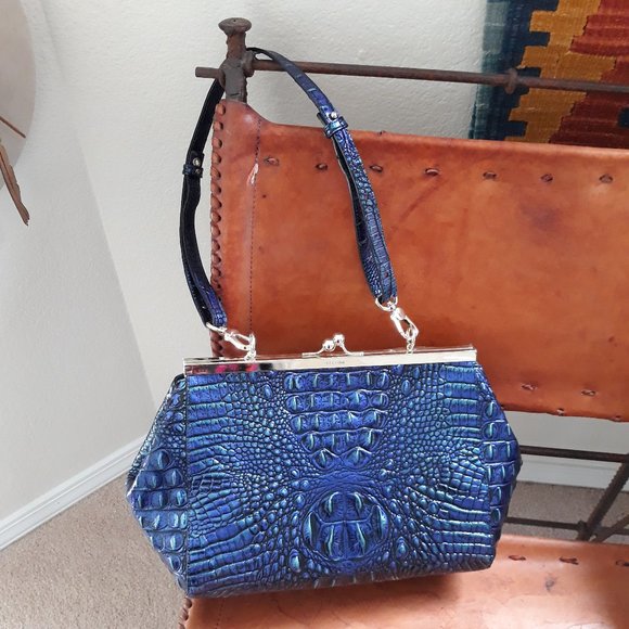 royal blue brahmin handbags